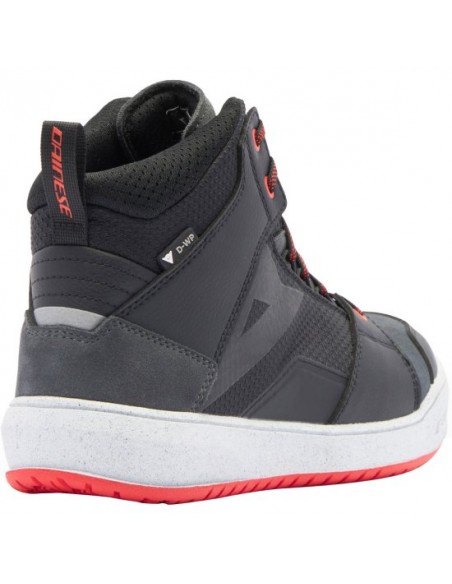 ZAPATILLA DAINESE SUBURB D-WP BLACK/WHITE/RED-LAVA