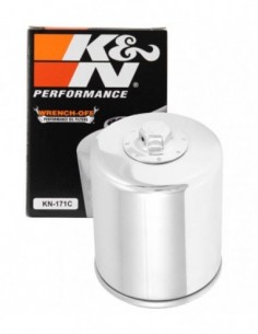 FILTRO DE ACEITE CROMADO K&N FKN171C
