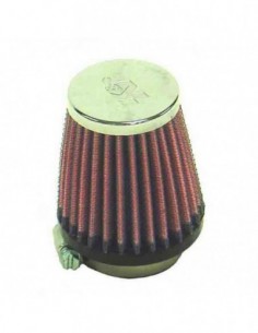 FILTRO POTENCIA CROMADO K&N DIÁMETRO 40 MM