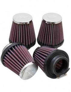 FILTROS DE POTENCIA K&N UNIVERSALES CROMADOS
