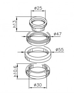RODAMIENTOS DE DIRECCION TMAX 500 03-07