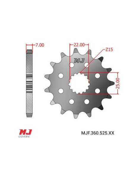 PIÑON 14D PASO 525 ROYAL ENFIELD HIMALAYAN 411 2017- 2024