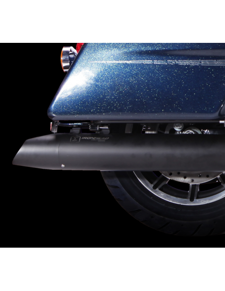 ESCAPE IXIL SLIP ON (LEFT MUFFLER) - IRONHEAD ROUND BLACK