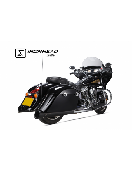 ESCAPE IXIL SLIP ON (RIGHT MUFFLER) - IRONHEAD ROUND BLACK
