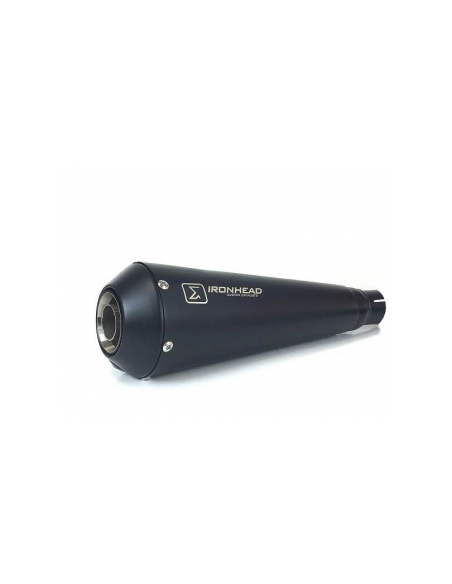 ESCAPE IXIL SLIP ON (LEFT MUFFLER) - IRONHEAD CONICAL BLACK INOX