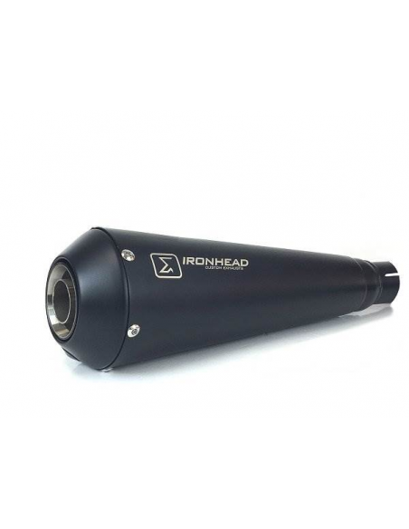 ESCAPE IXIL SLIP ON (LEFT MUFFLER) - IRONHEAD CONICAL BLACK INOX