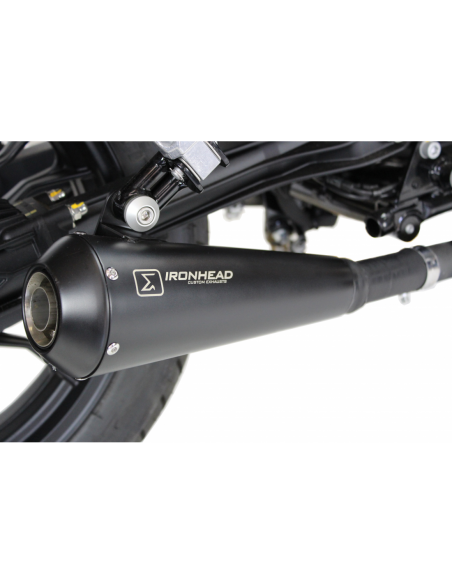 ESCAPE IXIL SLIP ON (LEFT MUFFLER) - IRONHEAD CONICAL BLACK INOX