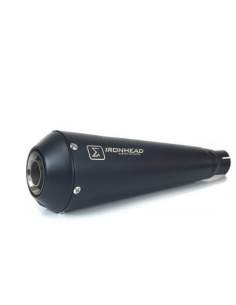 ESCAPE IXIL SLIP ON (RIGHT MUFFLER) - IRONHEAD CONICAL BLACK INOX