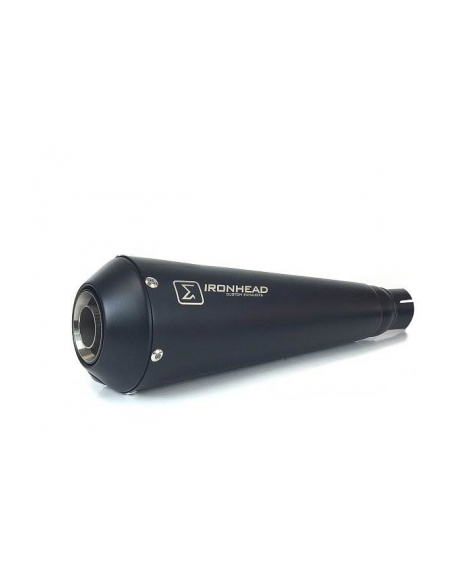ESCAPE IXIL SLIP ON (RIGHT MUFFLER) - IRONHEAD CONICAL BLACK INOX