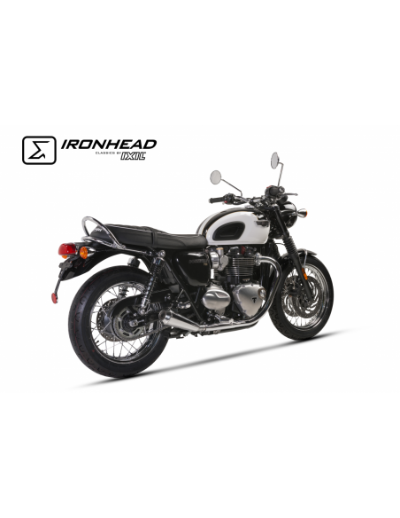 ESCAPE IXIL SLIP ON (LEFT MUFFLER) - IRONHEAD CONICAL MATT INOX