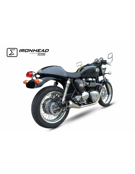 ESCAPE IXIL SLIP ON (LEFT MUFFLER) - IRONHEAD CONICAL MATT INOX