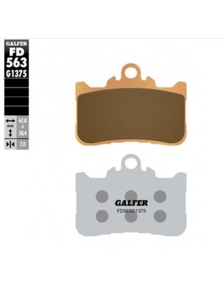 PASTILLA FRENO GALFER SINTERIZADA FD563G1375