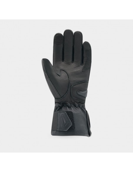 GUANTE RACER LONG BLOCKS CUERO NEGRO