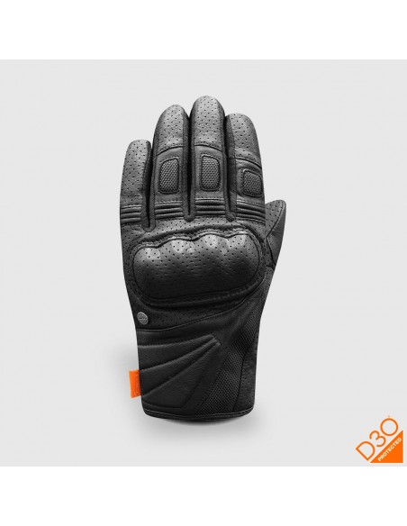 GUANTE RACER META4 LEATHER BLACK