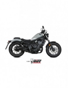 ESCAPE MIVV HR-1 BLACK WITH CARBON CAP HONDA CMX 500 REBEL  2022-2024