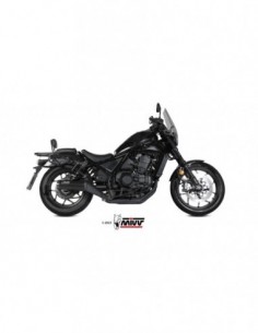 ESCAPE MIVV HR-1 BLACK WITH CARBON CAP HONDA CMX 1100 REBEL  2022-2024