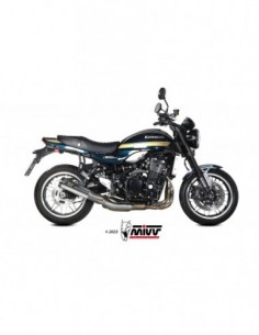 ESCAPE MIVV HR-1 POLISHED ST. STEEL KAWASAKI Z900 RS  2018-2024