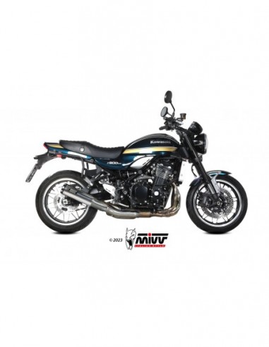 ESCAPE MIVV HR-1 POLISHED ST. STEEL KAWASAKI Z900 RS  2018-2024