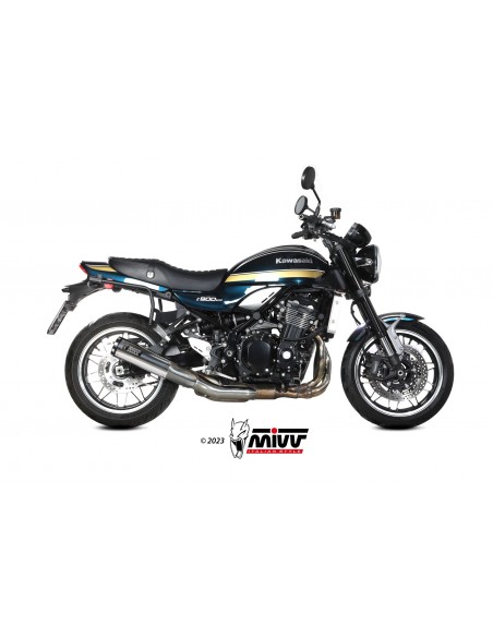 ESCAPE MIVV HR-1 POLISHED ST. STEEL KAWASAKI Z900 RS  2018-2024