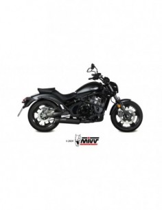 ESCAPE MIVV HR-1 BLACK WITH CARBON CAP KAWASAKI VULCAN S  2017-2023