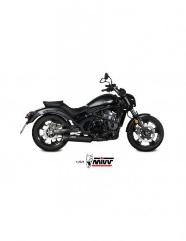 ESCAPE MIVV HR-1 BLACK WITH CARBON CAP KAWASAKI VULCAN S  2017-2023