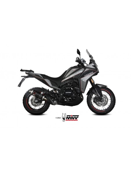 ESCAPE MIVV DAKAR BLACK MOTO MORINI X-CAPE 650  2021-2024