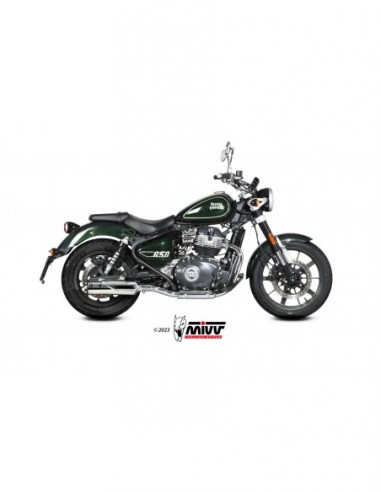 ESCAPE MIVV HR-1 POLISHED ST. STEEL ROYAL ENFIELD SUPER METEOR 650  2023-2024