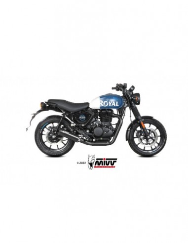 ESCAPE MIVV HR-1 BLACK WITH CARBON CAP ROYAL ENFIELD HNTR 350  2022-2024
