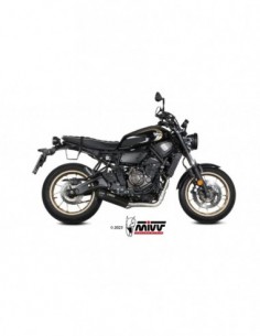 ESCAPE MIVV HR-1 BLACK WITH CARBON CAP YAMAHA XSR 700  2021-2024