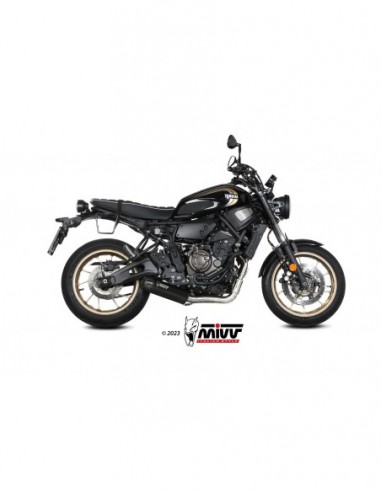 ESCAPE MIVV HR-1 BLACK WITH CARBON CAP YAMAHA XSR 700  2021-2024