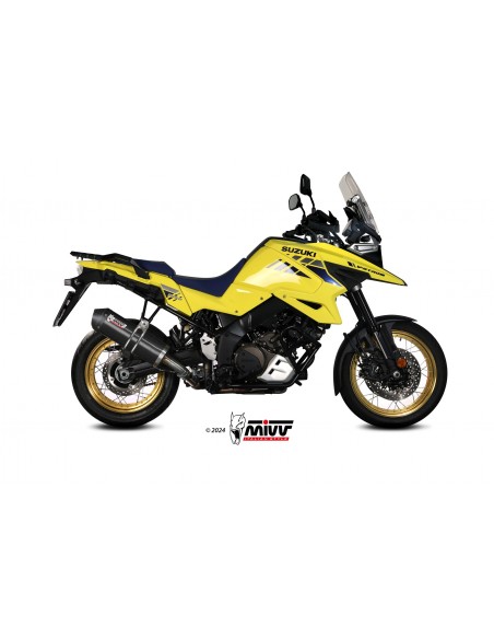 ESCAPE MIVV SLIP-ON OVAL BLACK with carbon cap SUZUKI V-STROM 1050 2020-2024