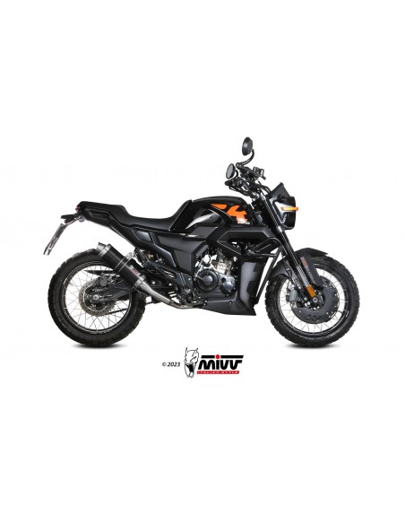 ESCAPE MIVV FULL SYSTEM 1x1 GP BLACK ZONTES ZT 125 GK 2021-2024