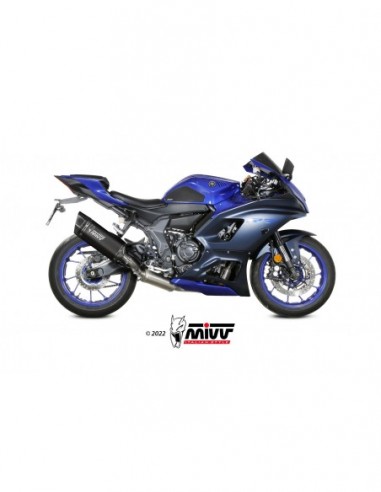 ESCAPE MIVV FULL SYSTEM 2x1 SR-1 BLACK TITANIUM YAMAHA YZF R7 2022-2024