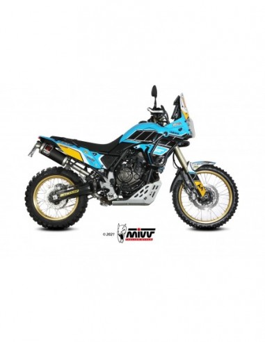 ESCAPE MIVV SLIP-ON DAKAR BLACK YAMAHA Ténéré 700 2019-2024