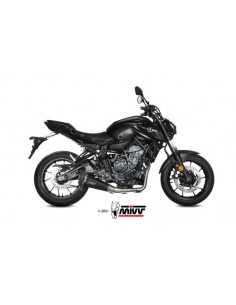 ESCAPE MIVV FULL SYSTEM 2x1 DELTA RACE BLACK YAMAHA MT-07 / FZ-07 2021-2024