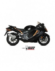 ESCAPE MIVV 2 SLIP-ON SPEED EDGE TITANIUM SUZUKI GSX-R 1300 HAYABUSA 2021-2024