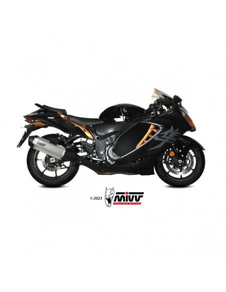 ESCAPE MIVV 2 SLIP-ON SPEED EDGE TITANIUM SUZUKI GSX-R 1300 HAYABUSA 2021-2024