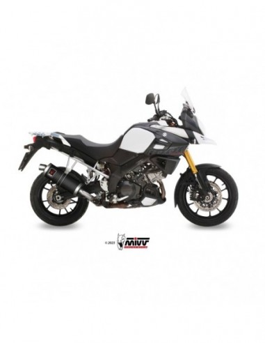 ESCAPE MIVV SLIP-ON DAKAR BLACK SUZUKI V-STROM 1050 2020-2024