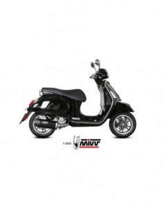 ESCAPE MIVV SLIP-ON MOVER BLACK PIAGGIO VESPA GTV 300 2023-2024