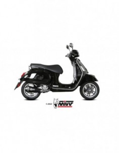 ESCAPE MIVV SLIP-ON DELTA RACE BLACK PIAGGIO VESPA GTV 300 2023-2024