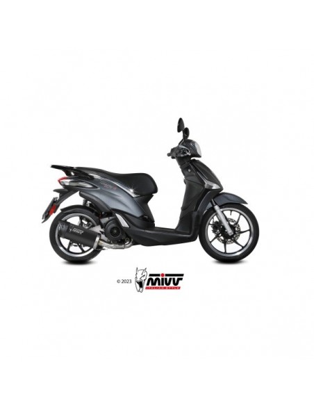 ESCAPE MIVV FULL SYSTEM 1x1 MOVER BLACK PIAGGIO LIBERTY 125 2019-2024