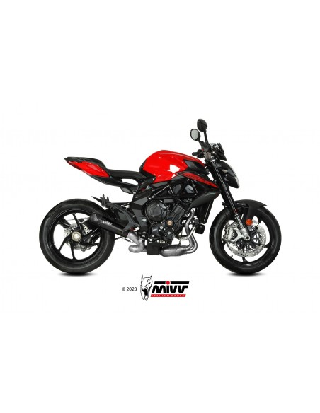 ESCAPE MIVV SLIP-ON X-M5 BLACK MV AGUSTA BRUTALE 800 / RR 2017-2024
