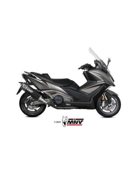ESCAPE MIVV SLIP-ON SR-1 BLACK TITANIUM KYMCO AK550 2021-2024