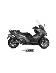ESCAPE MIVV SLIP-ON SR-1 BLACK KYMCO AK550 2021-2024