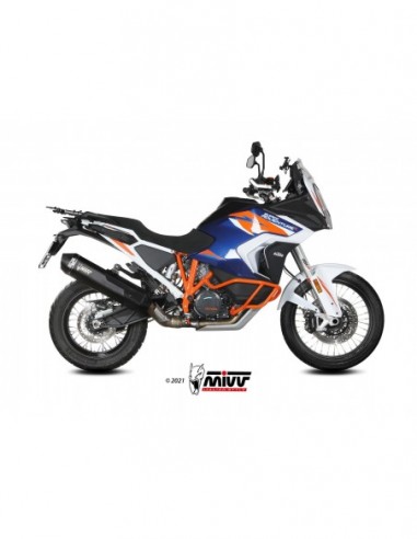 ESCAPE MIVV SLIP-ON SPEED EDGE BLACK KTM 1290 SUPER ADVENTURE / R / S / T 2021-2024