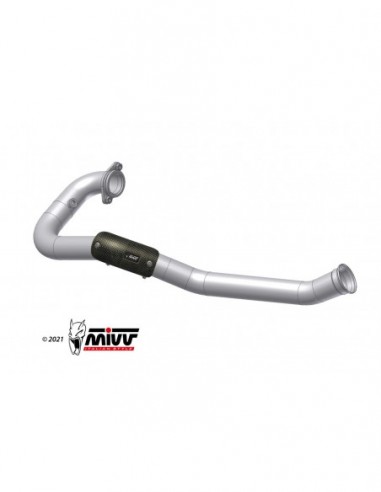 ESCAPE MIVV [St. steel racing collector, compatible with both MIVV and original silencers.] - - KTM 690 SMC R 2021-2024