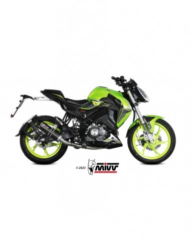 ESCAPE MIVV FULL SYSTEM 1x1 GP BLACK with carbon cap KEEWAY RKF 125 2021-2024