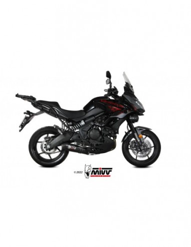 ESCAPE MIVV FULL SYSTEM 2x1 OVAL CARBON with carbon cap KAWASAKI Versys 650 2021-2023
