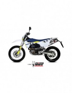 ESCAPE MIVV SLIP-ON STR1 ST. STEEL HUSQVARNA 701 ENDURO / SUPERMOTO 2021-2024