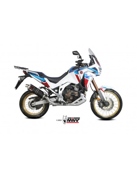 ESCAPE MIVV SLIP-ON DAKAR BLACK HONDA CRF 1100 L AFRICA TWIN 2020-2023